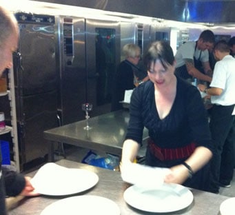 Chef V plating dish