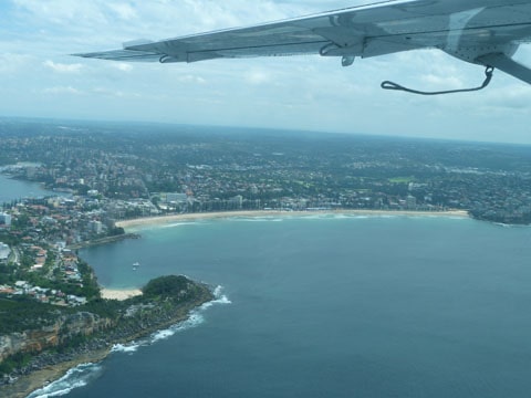 Flying over Manly Manly