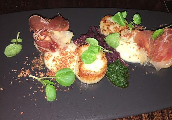 Sofitel Auckland scallops