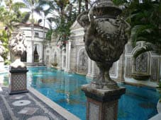 Versace pool The pool inlaid with gold