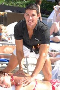 Check out the tanning butler on South Beach