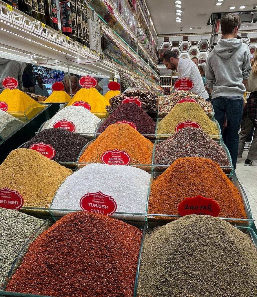 Piles of spices at the Spice Market