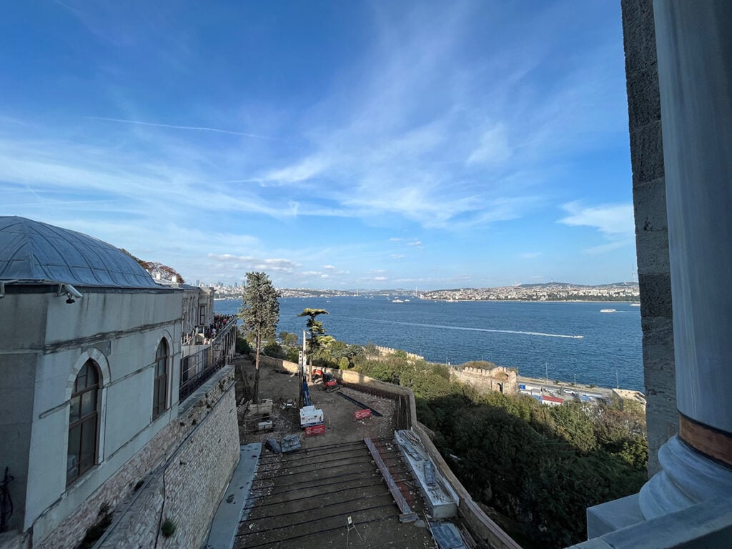 The view from Topkapi Palace looking across the Bosphorus
