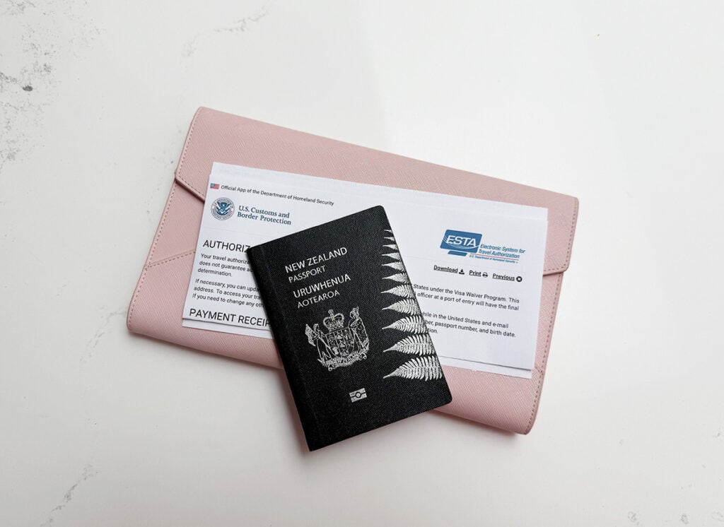 NZ Passport and ESTA