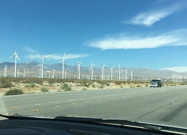 Arriving in Palm Springs