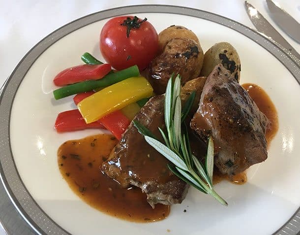 Singapore airlines nz lamb dish
