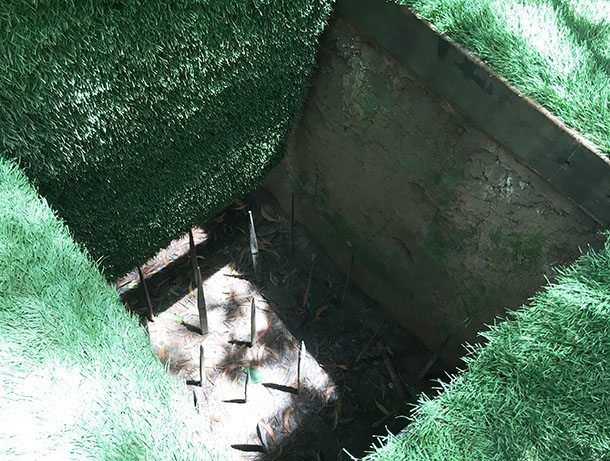 Cu Chi tunnels trap