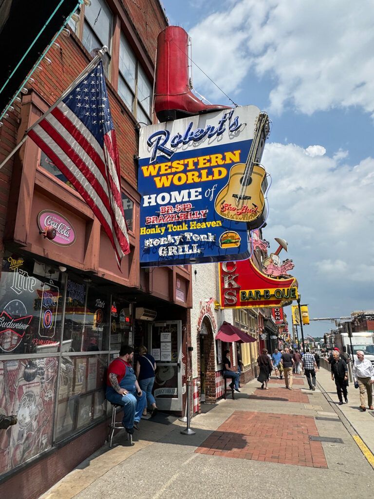 Wandering down Honky Tonk Row past Robert's Western World