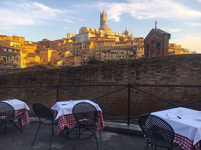 Dinner in Siena
