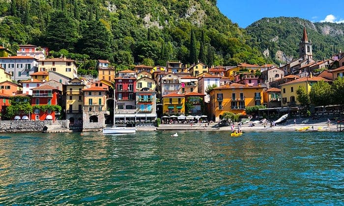 Lake Como Italy from lake