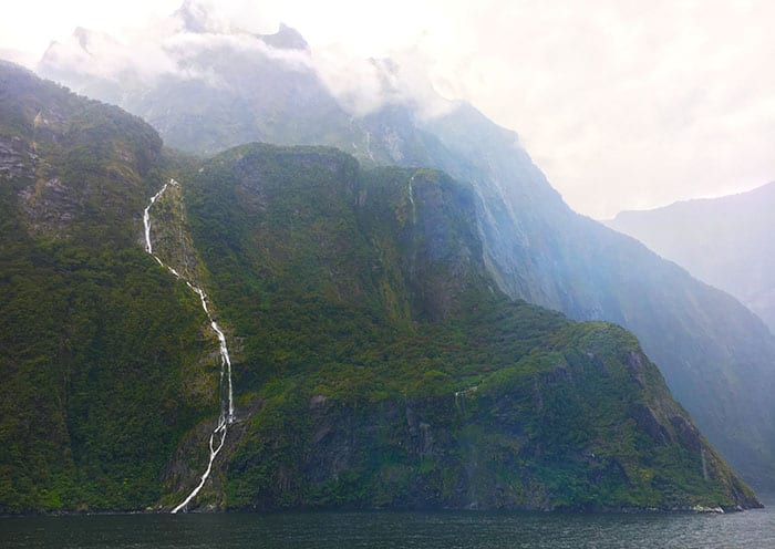 Cruising through Milford Sound