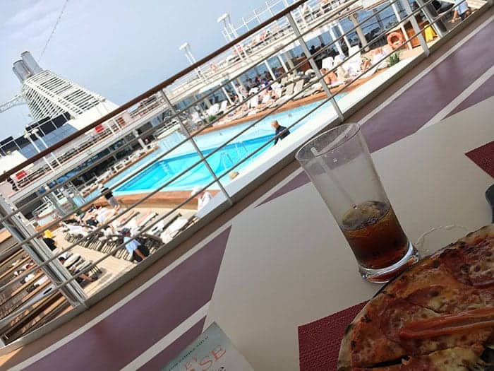 Pizza on Silver Muse