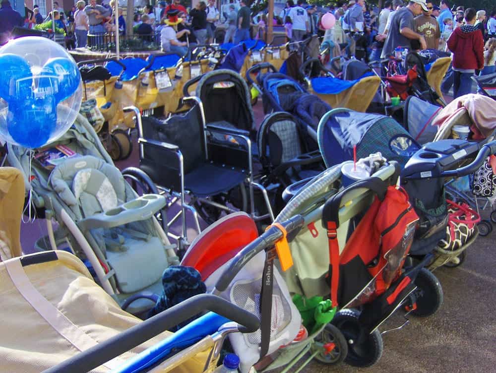 Strollers at Disneyland