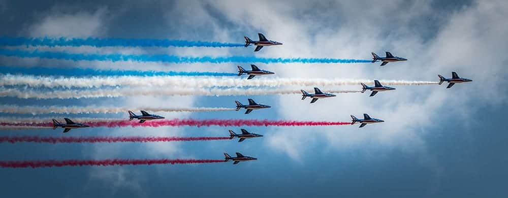 The Bastille Day flyover of Paris