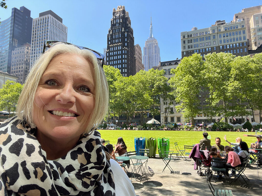 Megan at Bryant Park New York