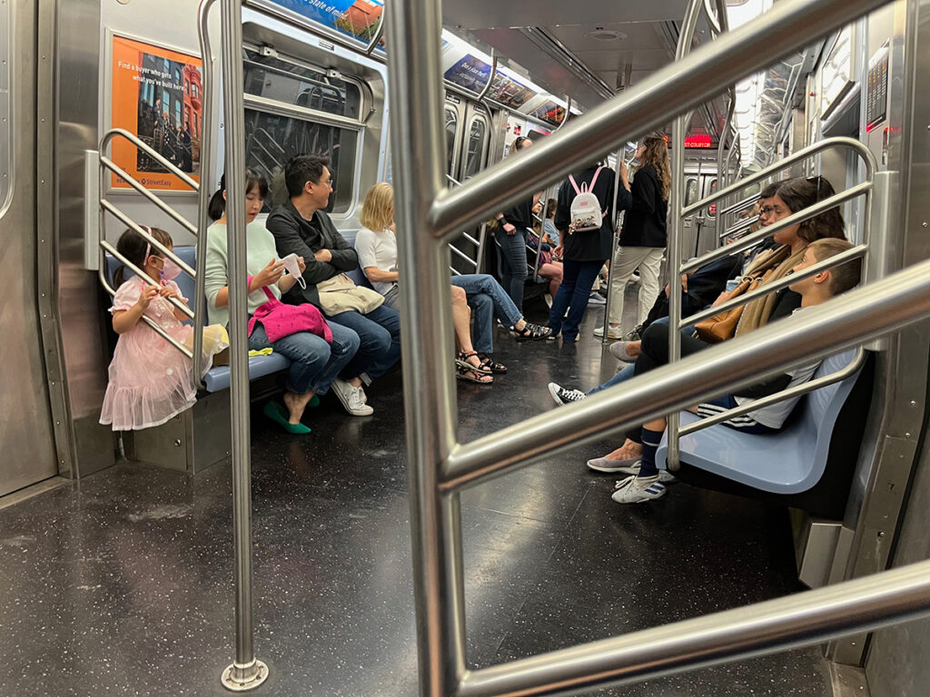 On the subway
