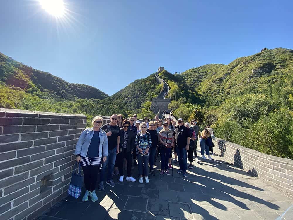 My group on the Great Wall of China