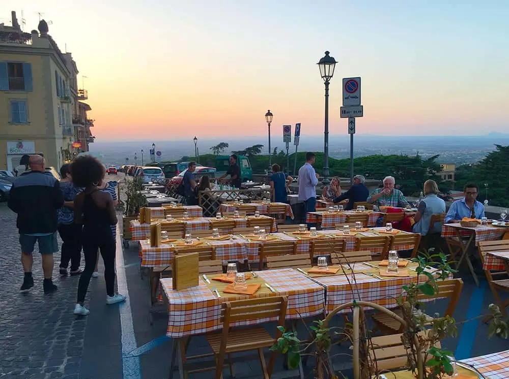 Dinner in Frascati