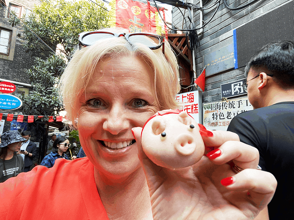 Pig steamed bun in China