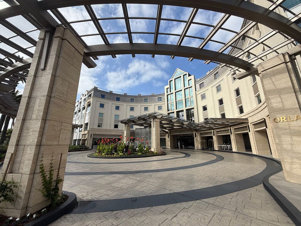 Entrance to the Regent Hotel