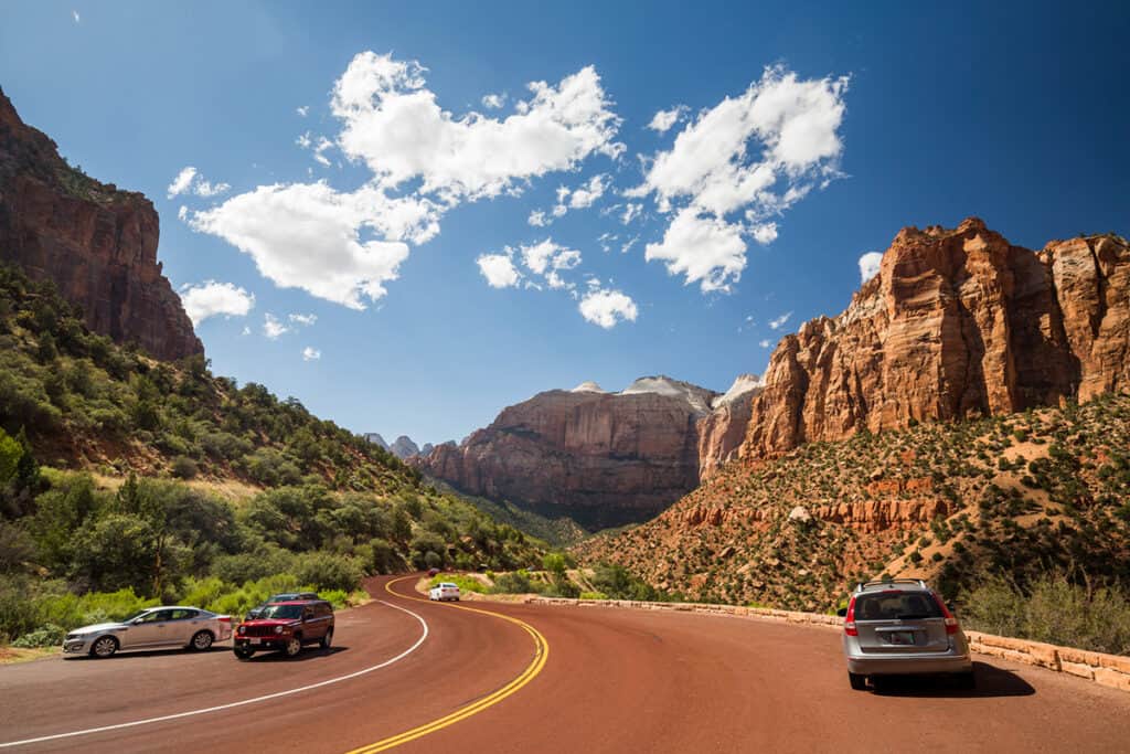 The stunning red rocks of Zion National Park
