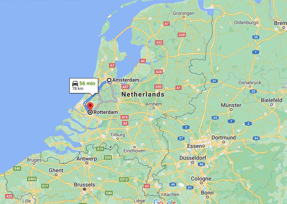 Netherlands map