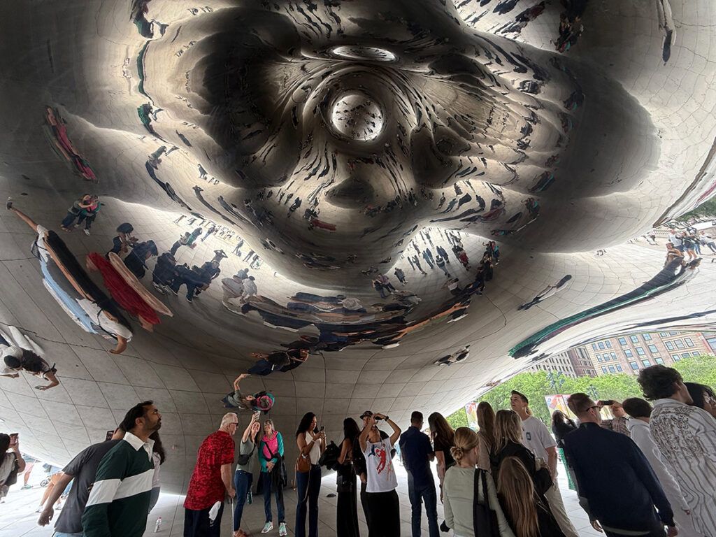 Reflections in the Bean mirror