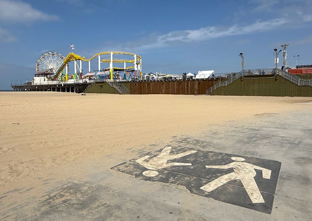 Santa Monica beach path