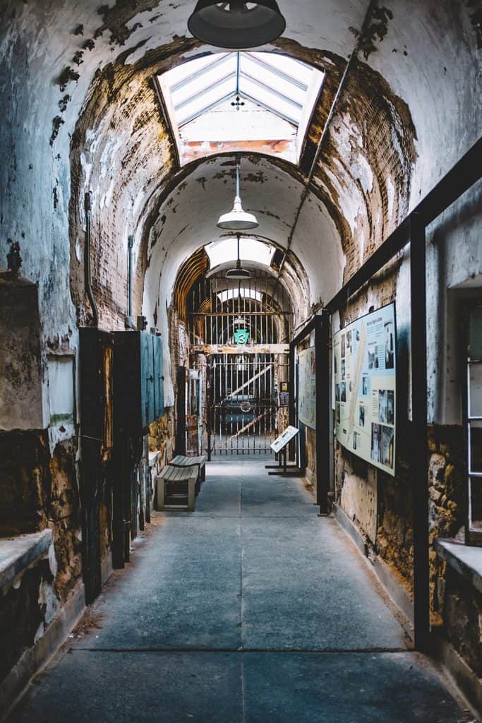 The run down halls of Eastern State Penitentiary