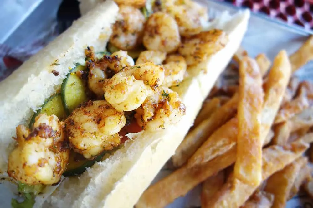 classic shrimp po boy