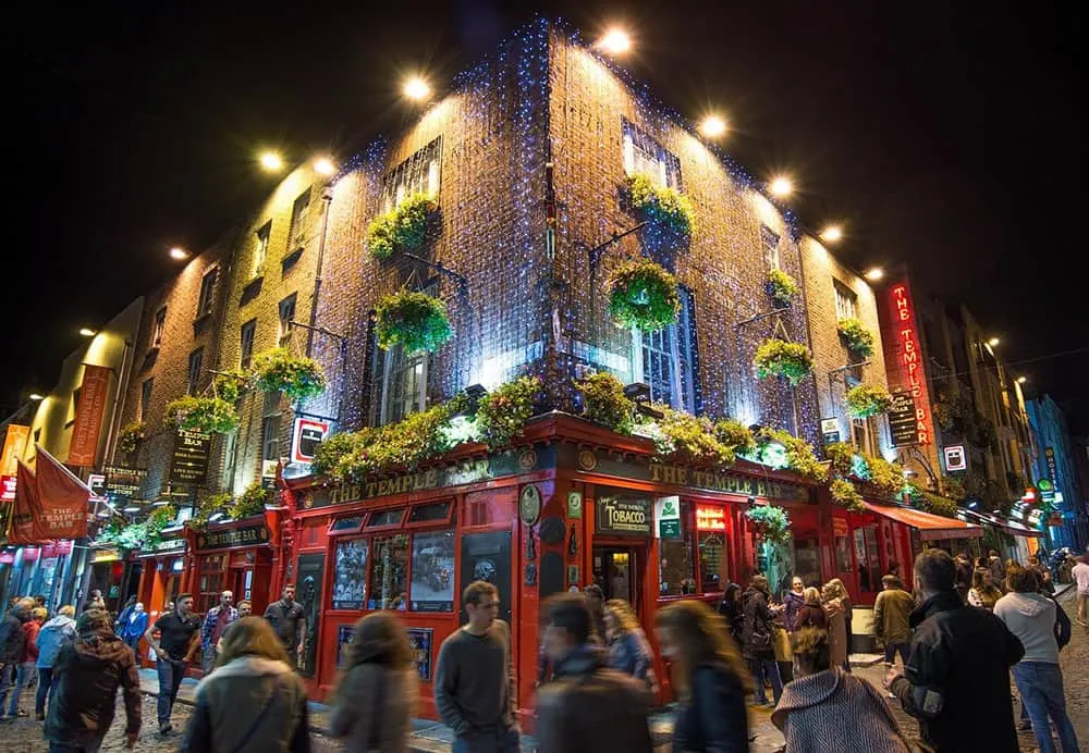 A night out at Temple Bar, Dublin