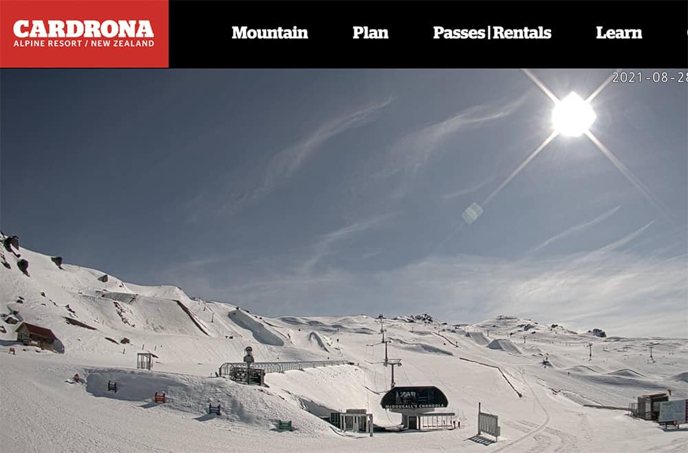 Cardrona webcam