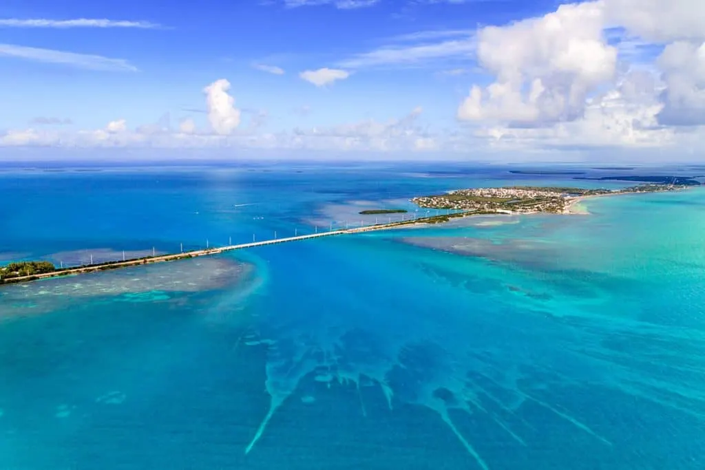 One of the bridges connecting Florida Keys