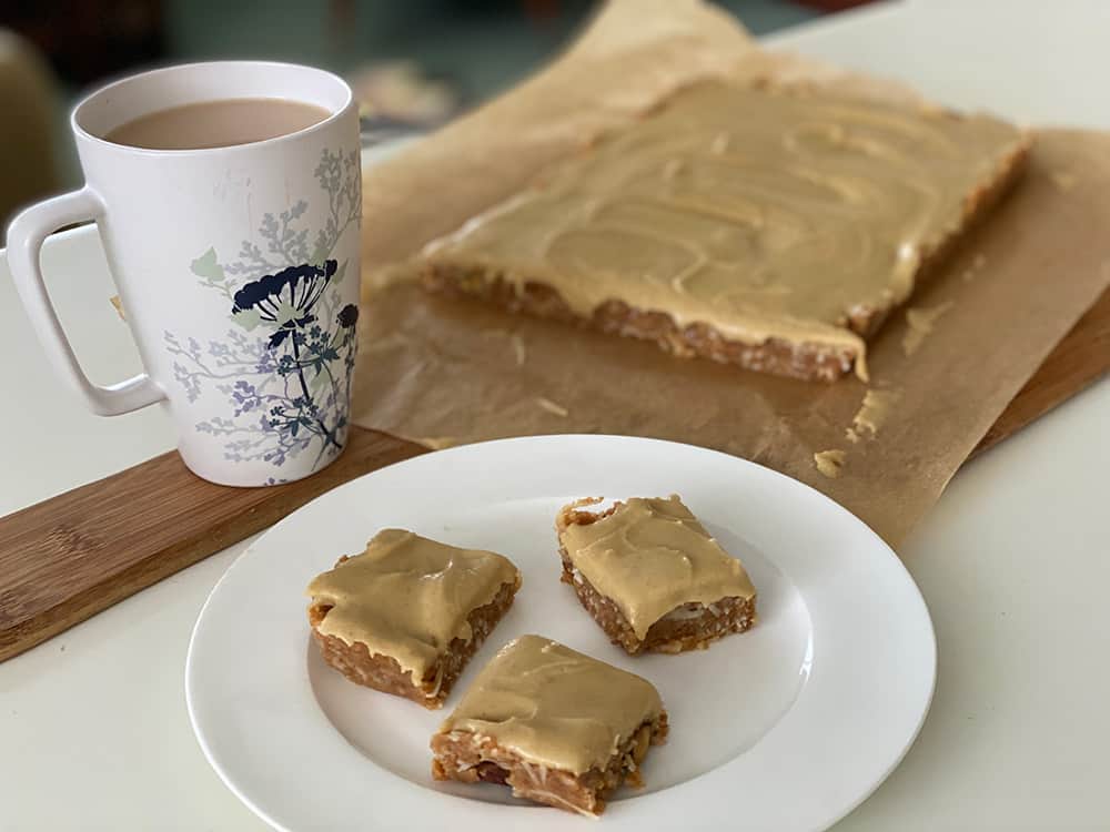 No bake ginger slice and a cuppa