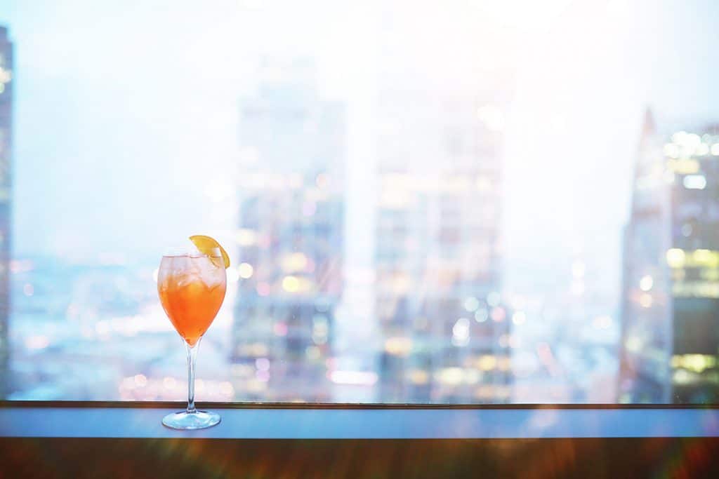 cocktail with a view