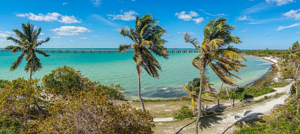 A bridges linking the Florida Keys from Calusa Beach