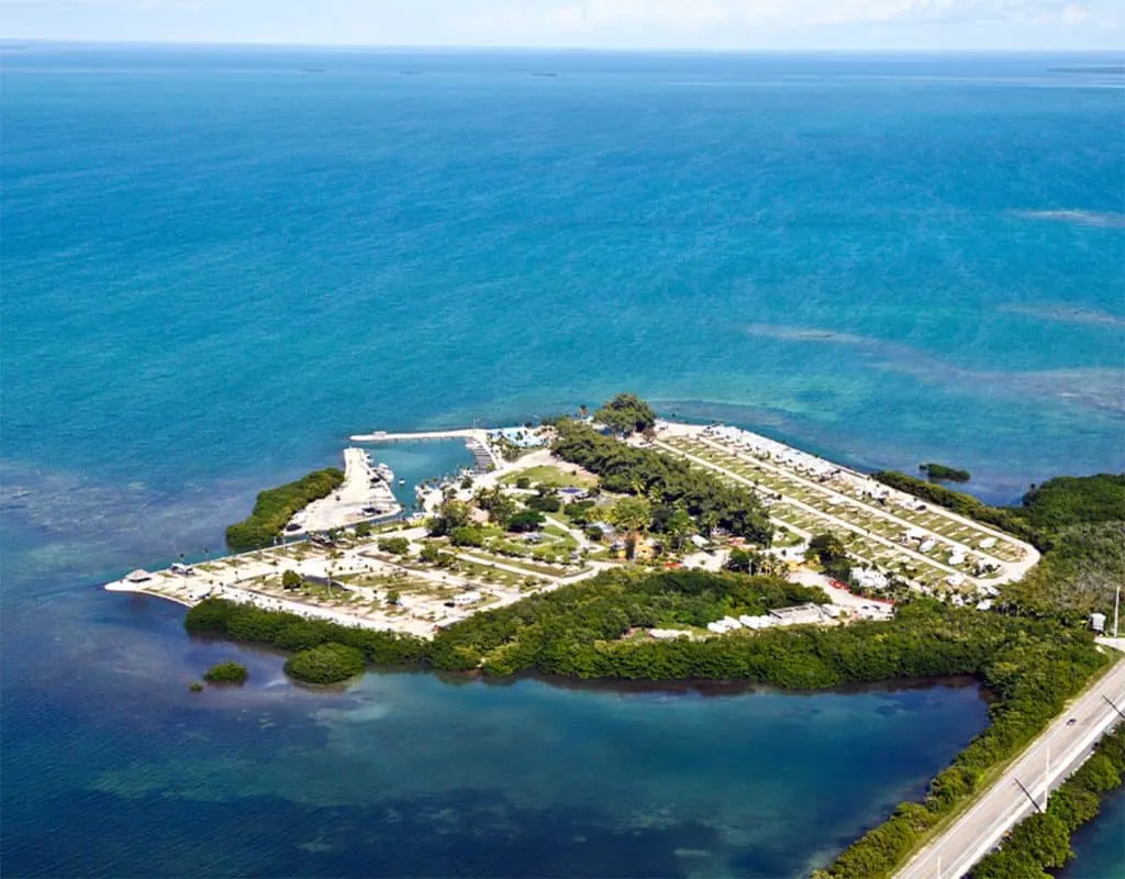 Fiesta Key aerial view off the overseas highway