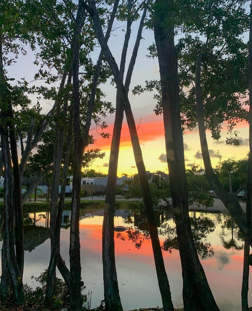 Leo's Campground sunset