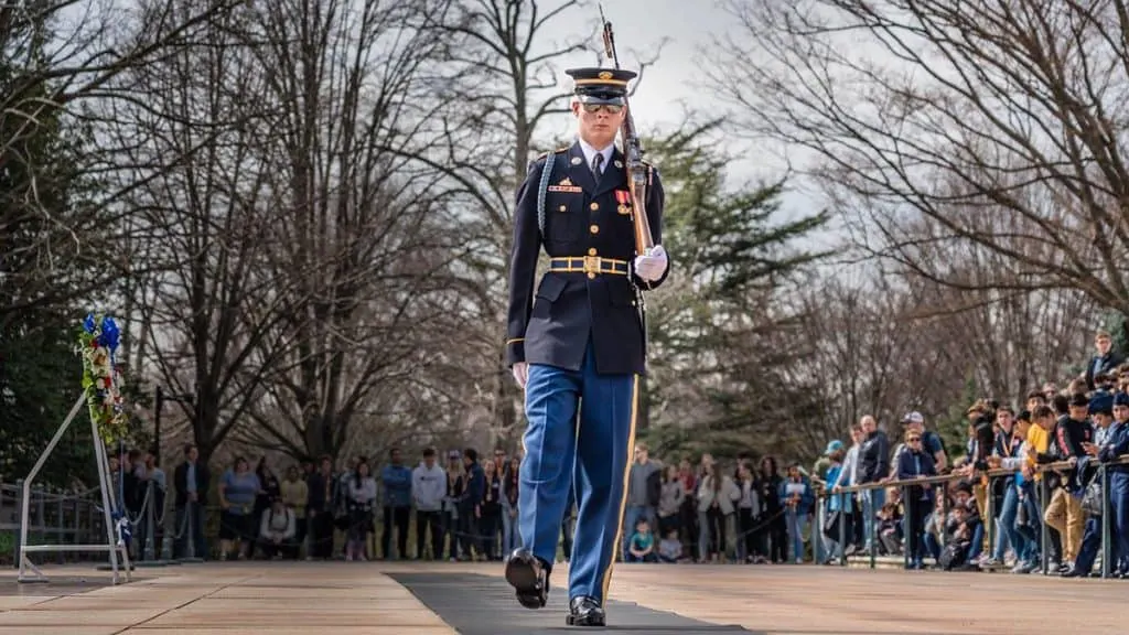 Tomb of the Unknown Soldier at Arlington Cemetery