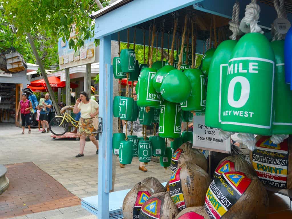 Mile 0 boat bumpers in Key West