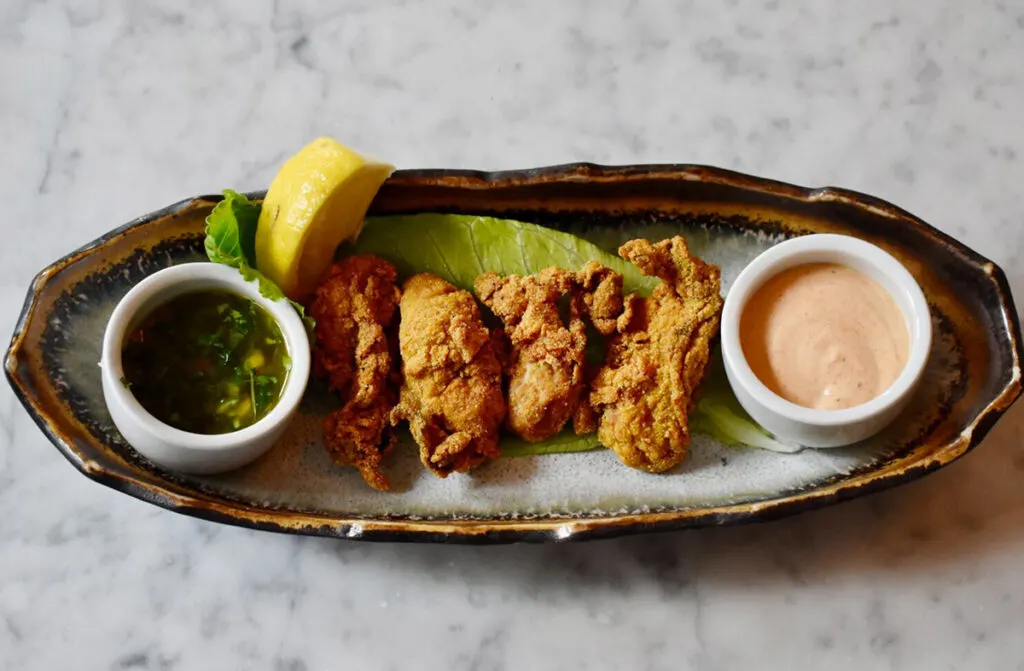 Buttermilk fried oysters