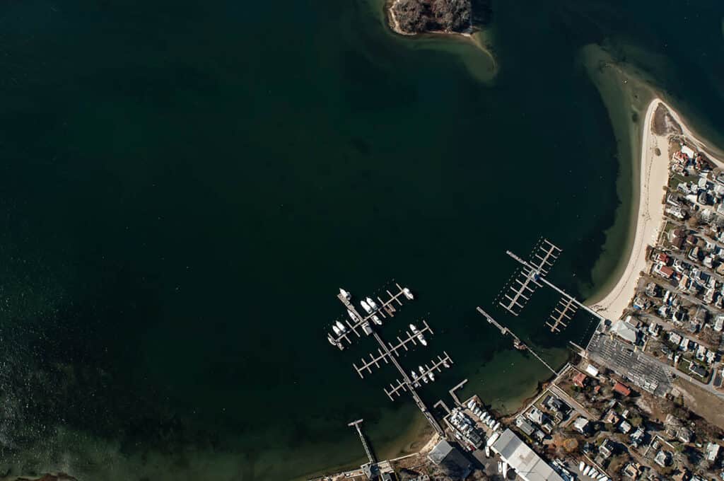 Aerial of Buzzards Bay