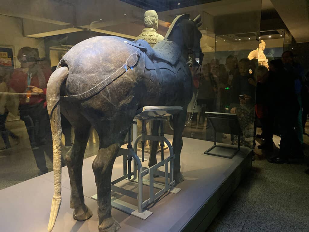 Life sized terracotta horse, Xian 