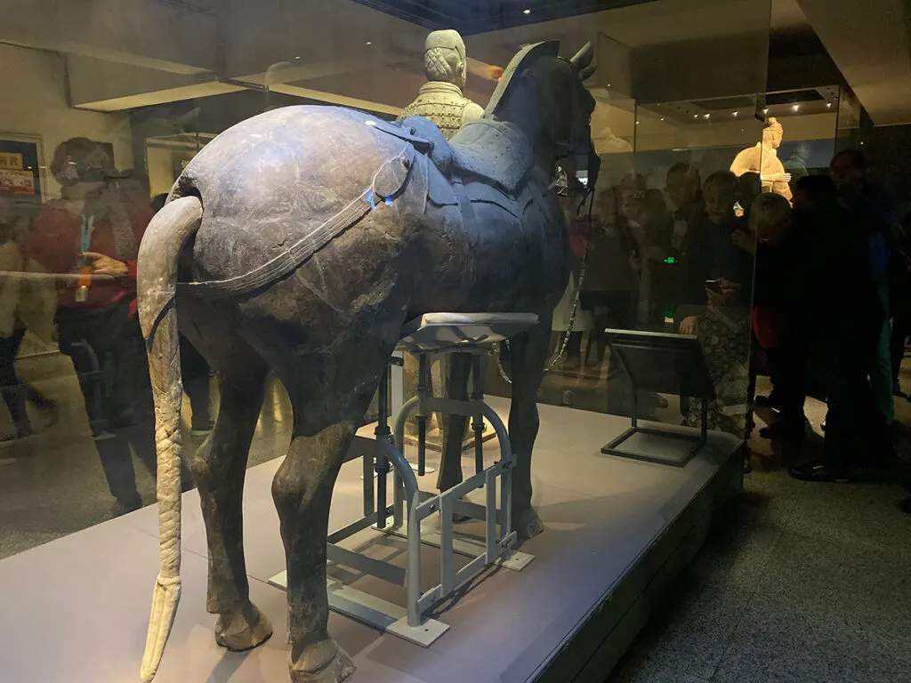 Life sized terracotta horse, Xian