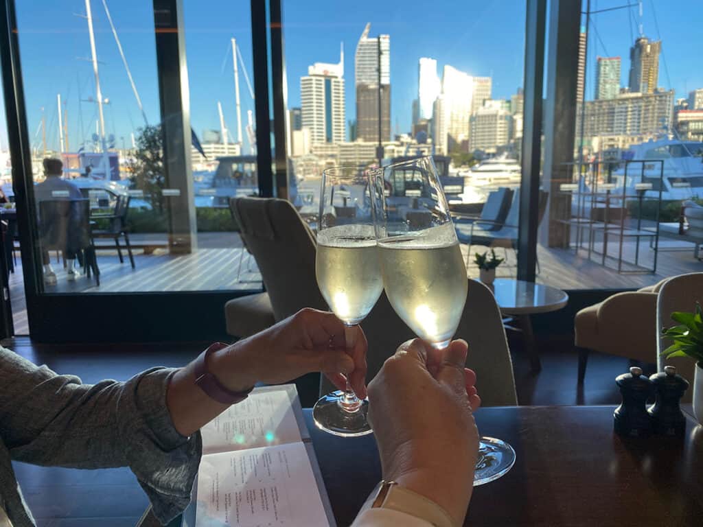 drinks at Park Hyatt, Auckland