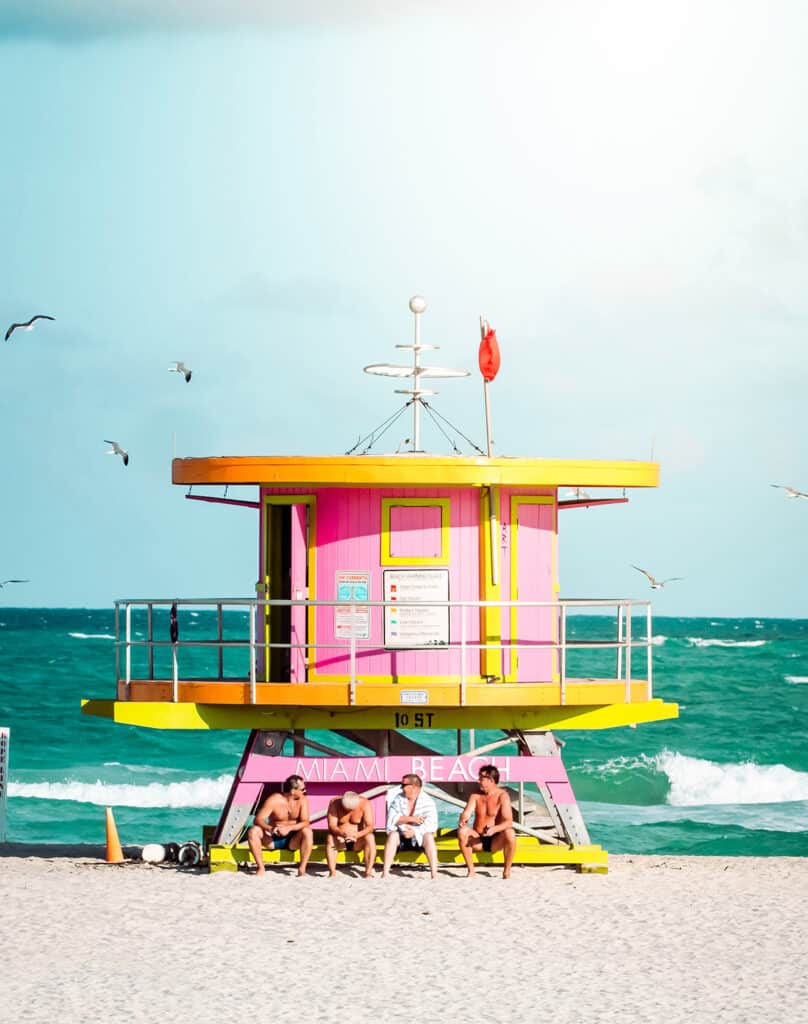 Miami Beach life guard tower