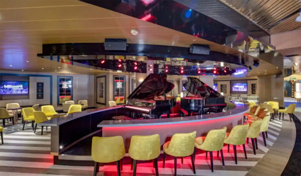 Holland America piano bar