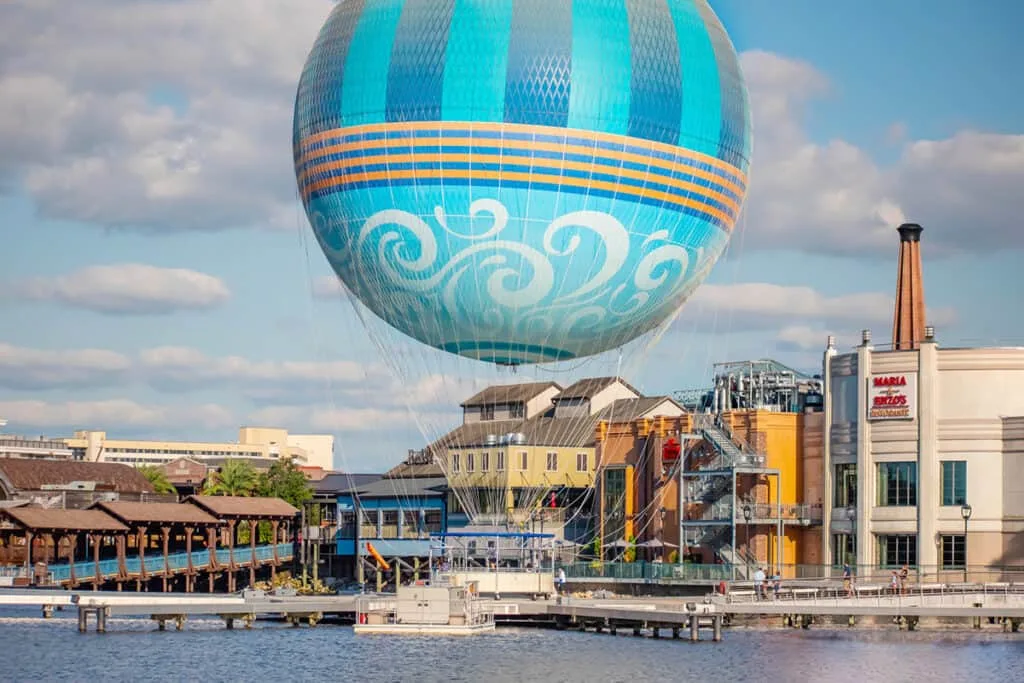 Balloon and shops in Disney Springs FL