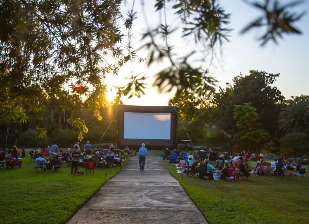 Movie night at Leu Gardens