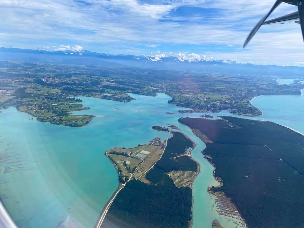 Flying in to Nelson